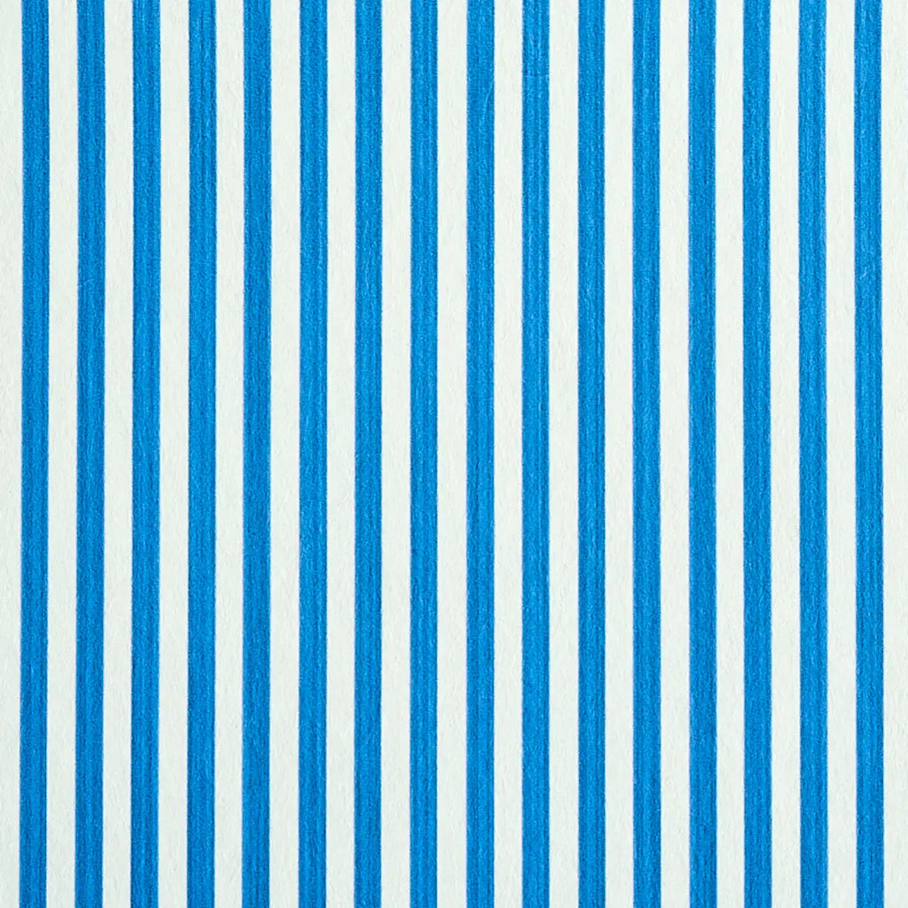 Edwin Stripe Narrow Wallpaper - Cobalt