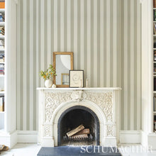 Load image into Gallery viewer, Edwin Stripe Wide Wallpaper in an interior setting