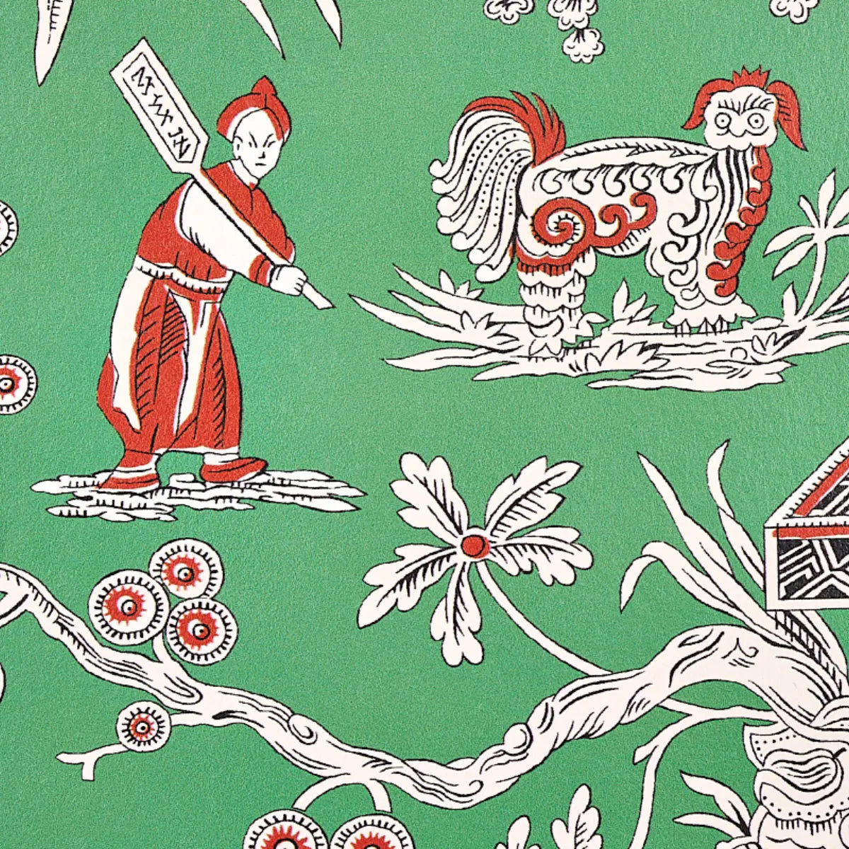 Matsudana Wallpaper in an interior setting