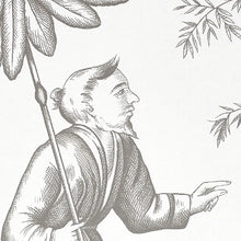 Load image into Gallery viewer, Shengyou Toile Wallpaper in an interior setting