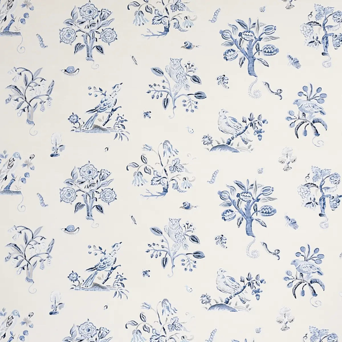 Magical Menagerie Wallpaper - Blues