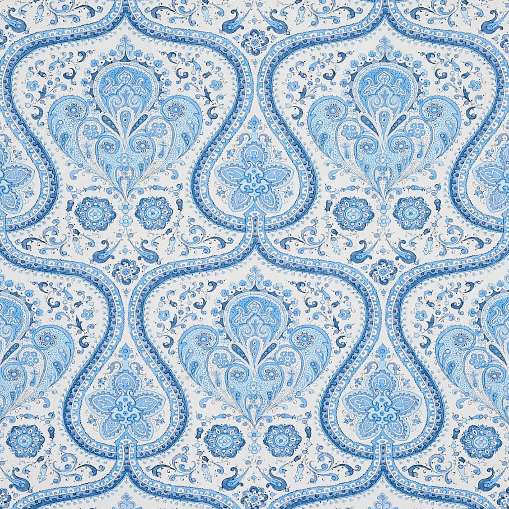 Paisley Court Wallpaper - Blue