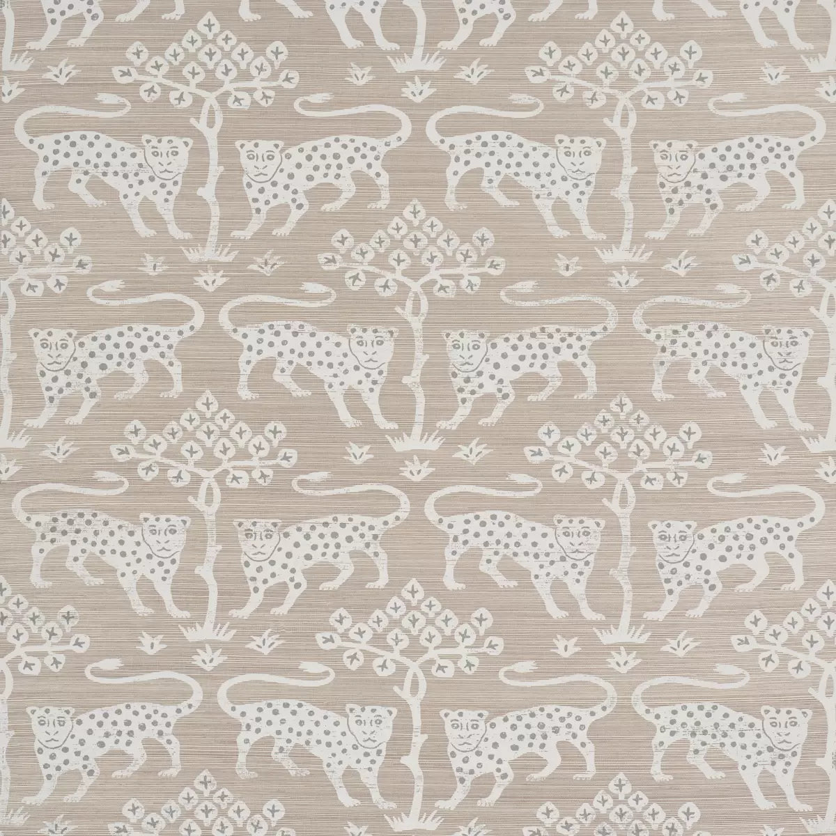 Woodland Leopard Sisal Wallpaper