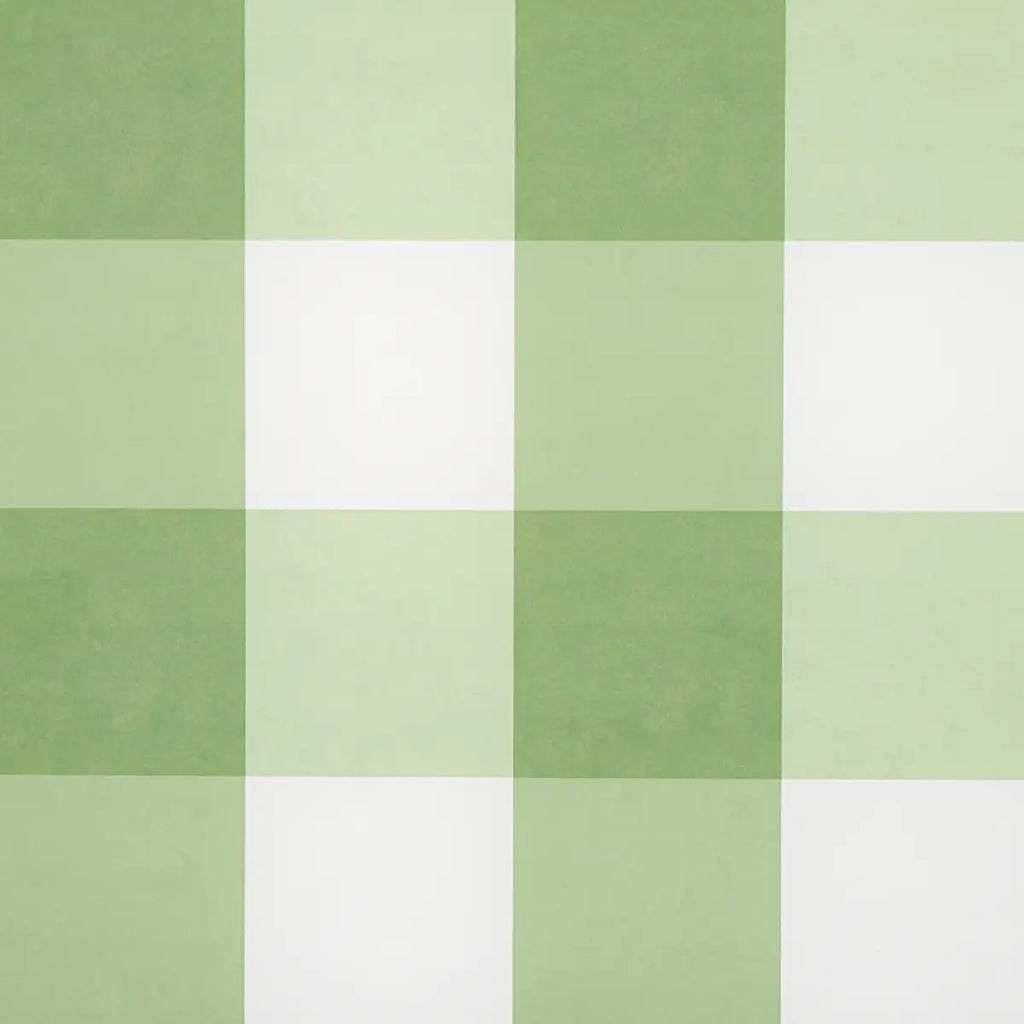 Willa Check Large Wallpaper - Leaf