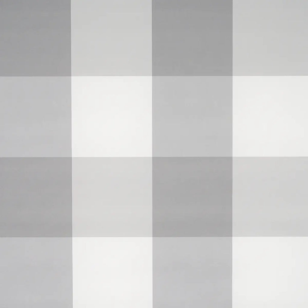 Willa Check Large Wallpaper - Grey