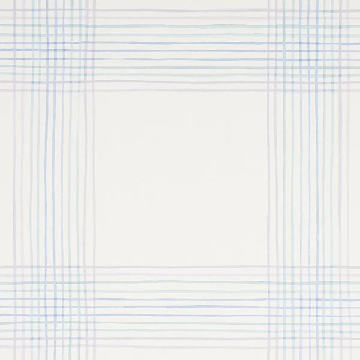 Minerva Plaid Wallpaper - Hyacinth