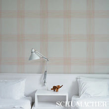 Load image into Gallery viewer, Minerva Plaid Wallpaper in an interior setting