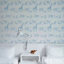 Load image into Gallery viewer, Jungle Jubilee Wallpaper in an interior setting
