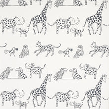 Load image into Gallery viewer, Jungle Jubilee Wallpaper - Charcoal