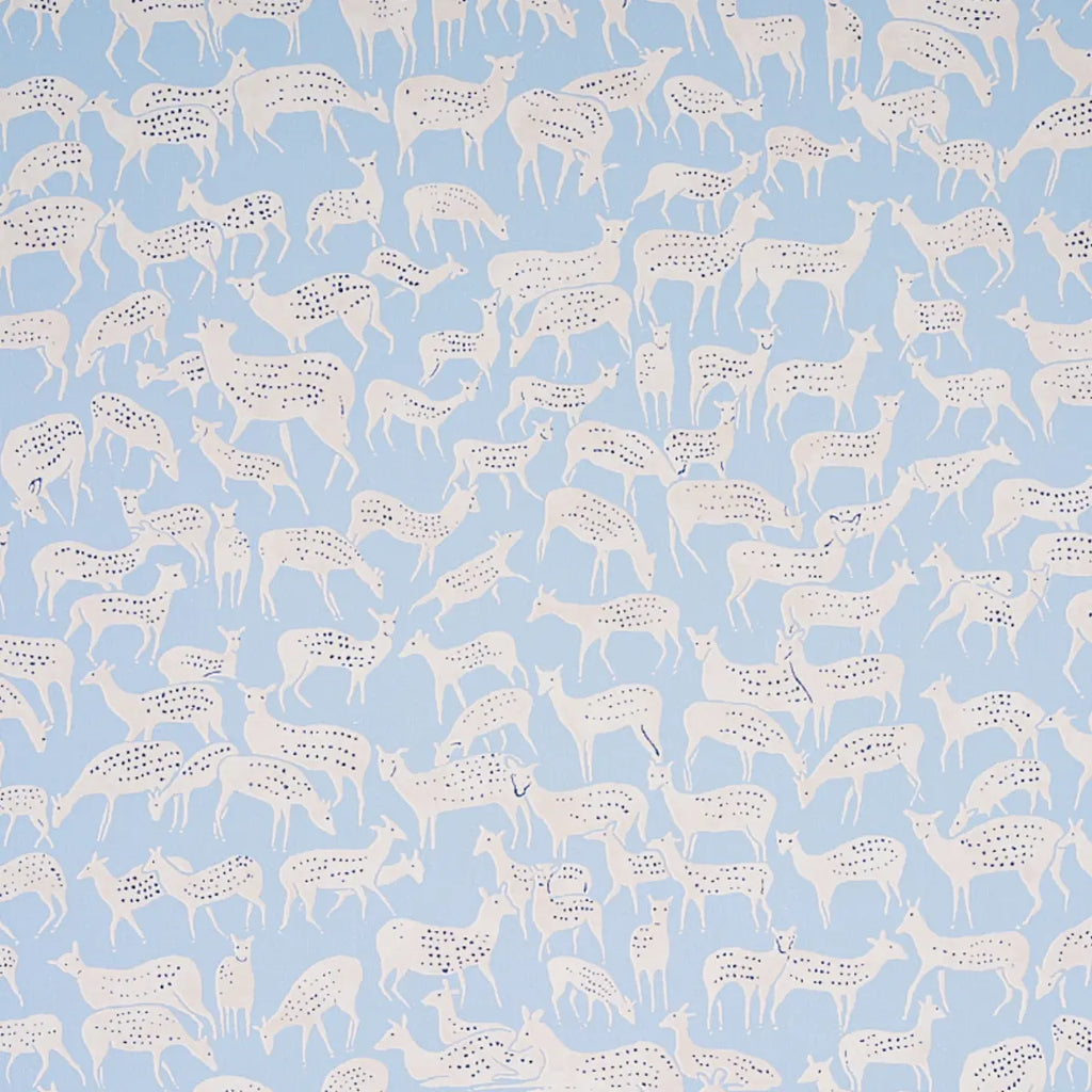 Fauna Wallpaper - Slate Blue
