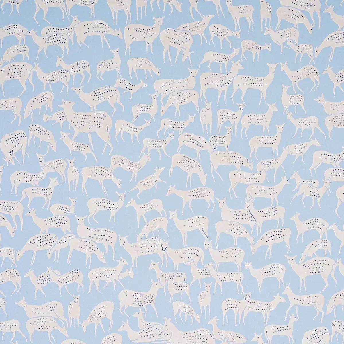 Fauna Wallpaper - Slate Blue