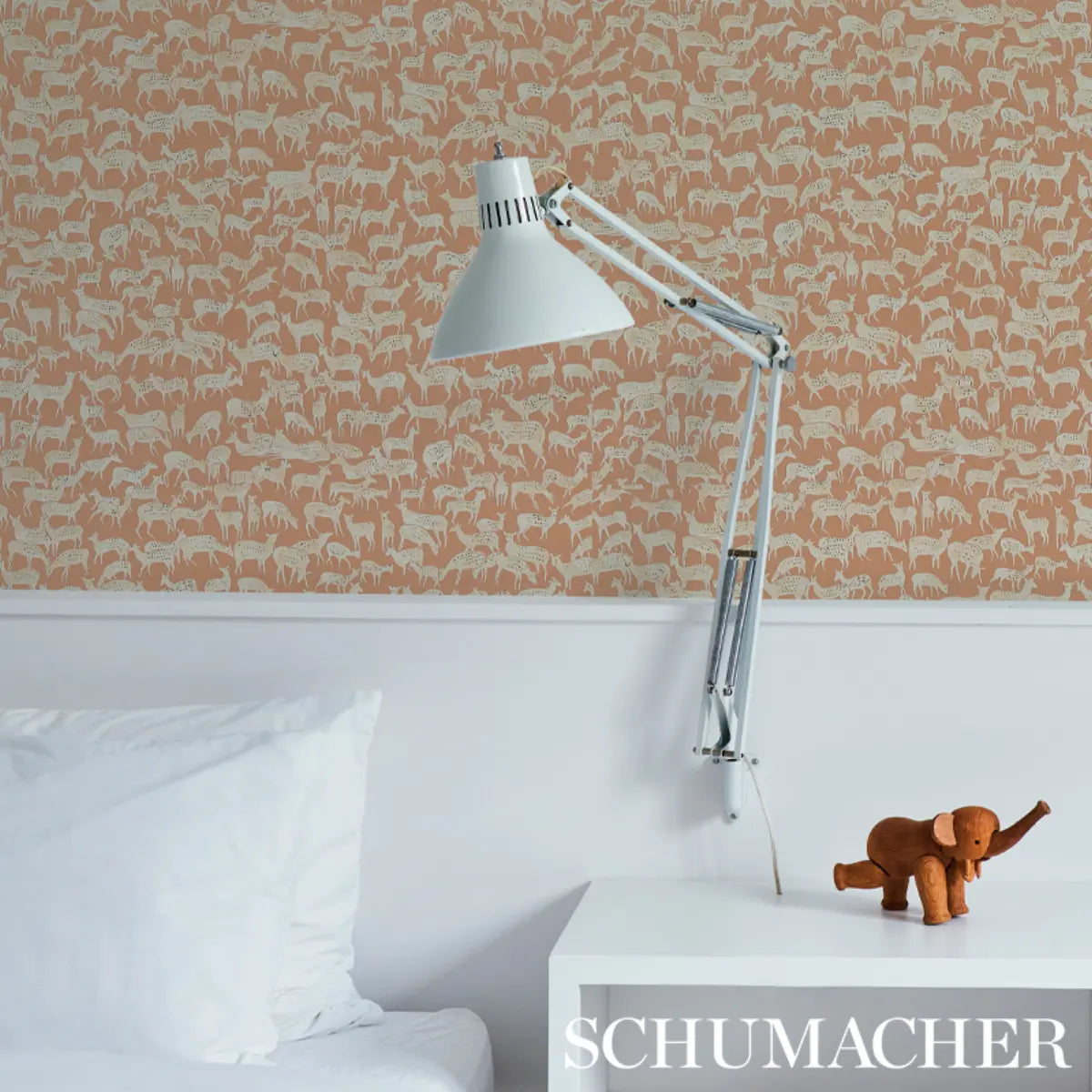 Fauna Wallpaper in an interior setting