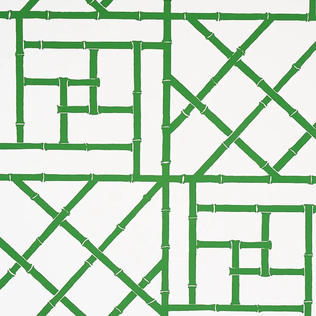 Trellis Wallpaper - Safari Green