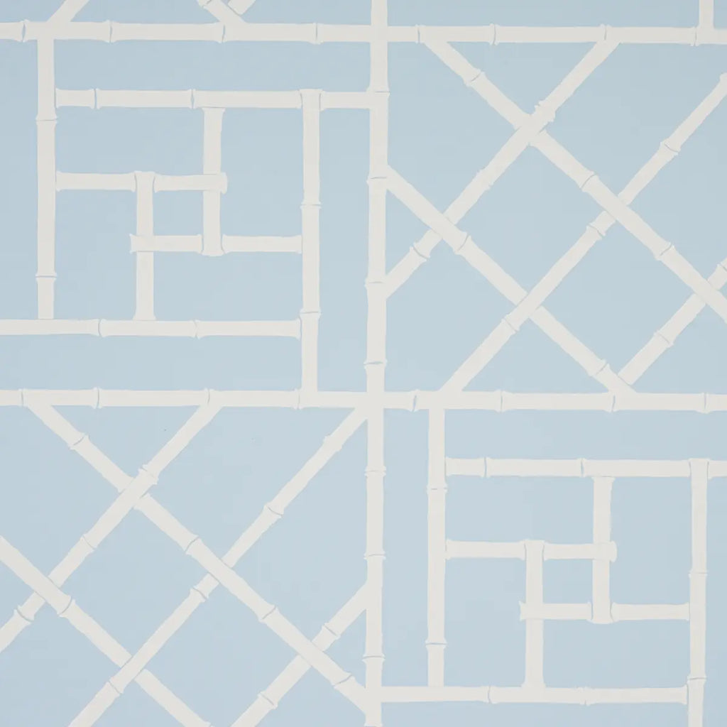 Trellis Wallpaper - Sky Blue