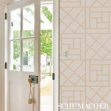 Load image into Gallery viewer, Trellis Wallpaper in an interior setting