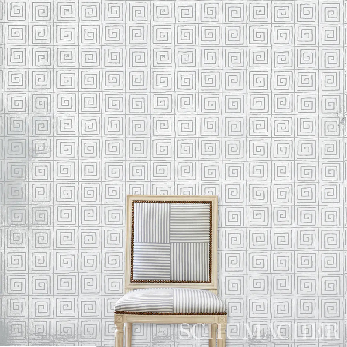 Trousdale Metallic Wallpaper in an interior setting