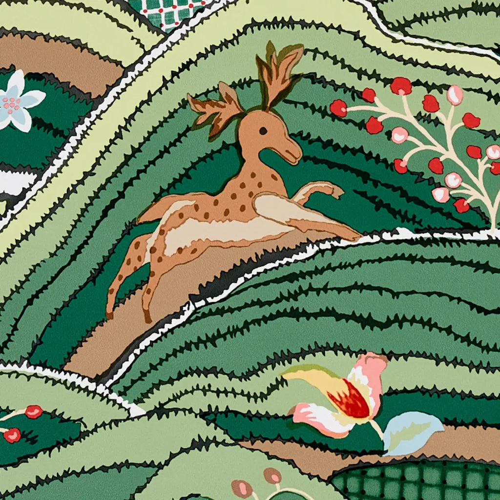 Rolling Hills Wallpaper in an interior setting