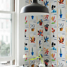 Load image into Gallery viewer, Botanicals Wallpaper in an interior setting