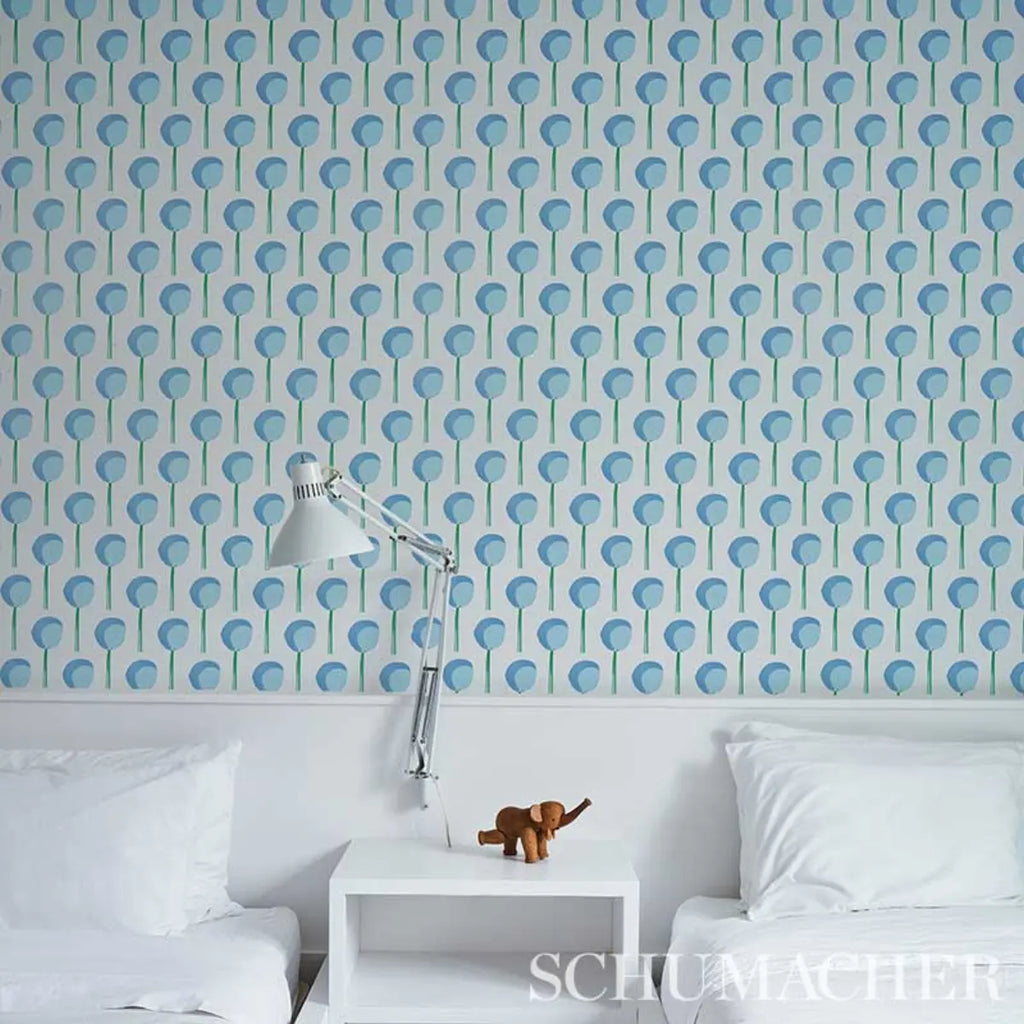 Topiary Wallpaper in an interior setting