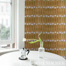 Load image into Gallery viewer, Edie Metallic Wallpaper in an interior setting