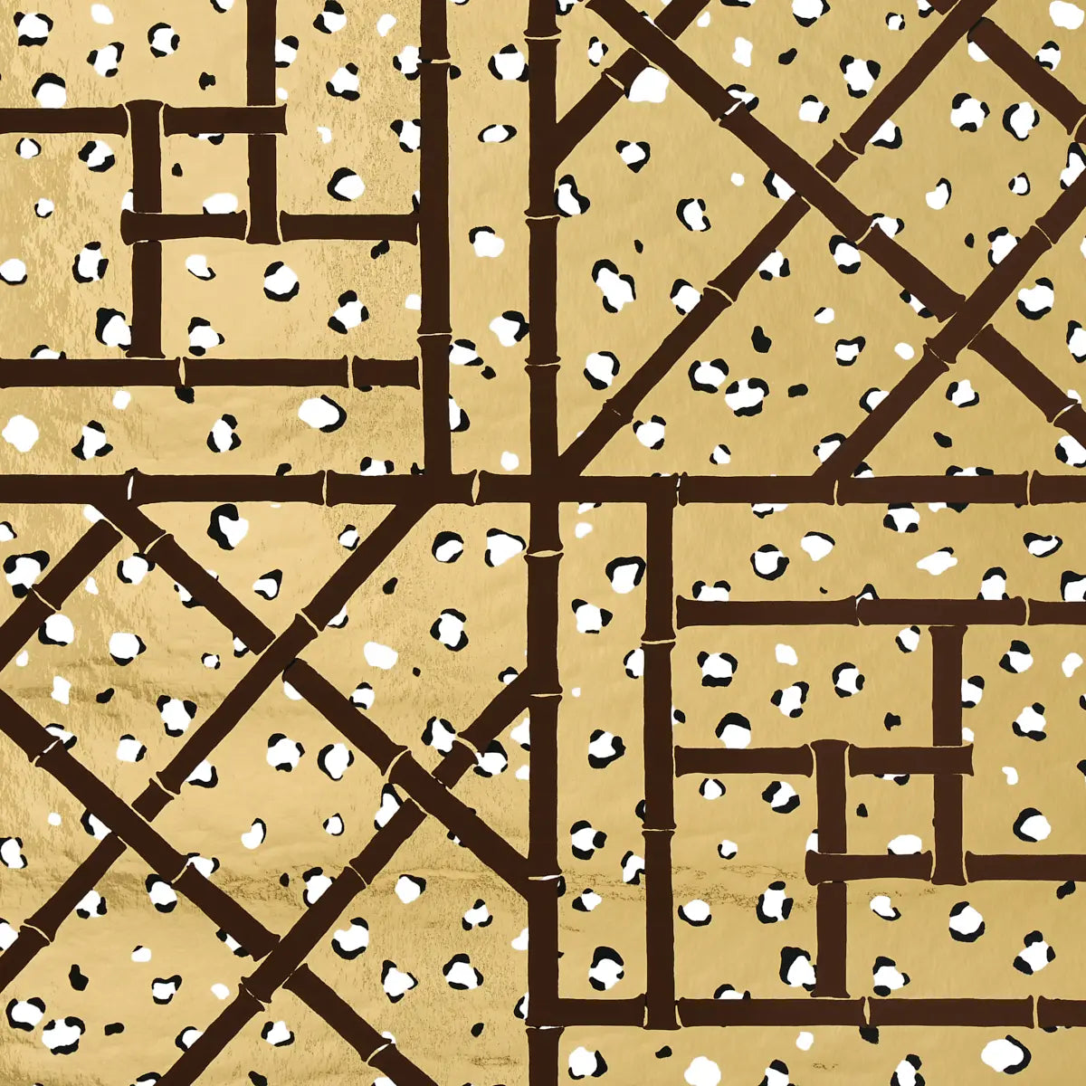 Fancy Beast Metallic Wallpaper