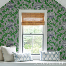 Load image into Gallery viewer, Santarem Wallpaper in an interior setting
