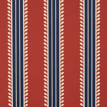 Load image into Gallery viewer, Etruscan Stripe Wallpaper - Red &amp; Blue