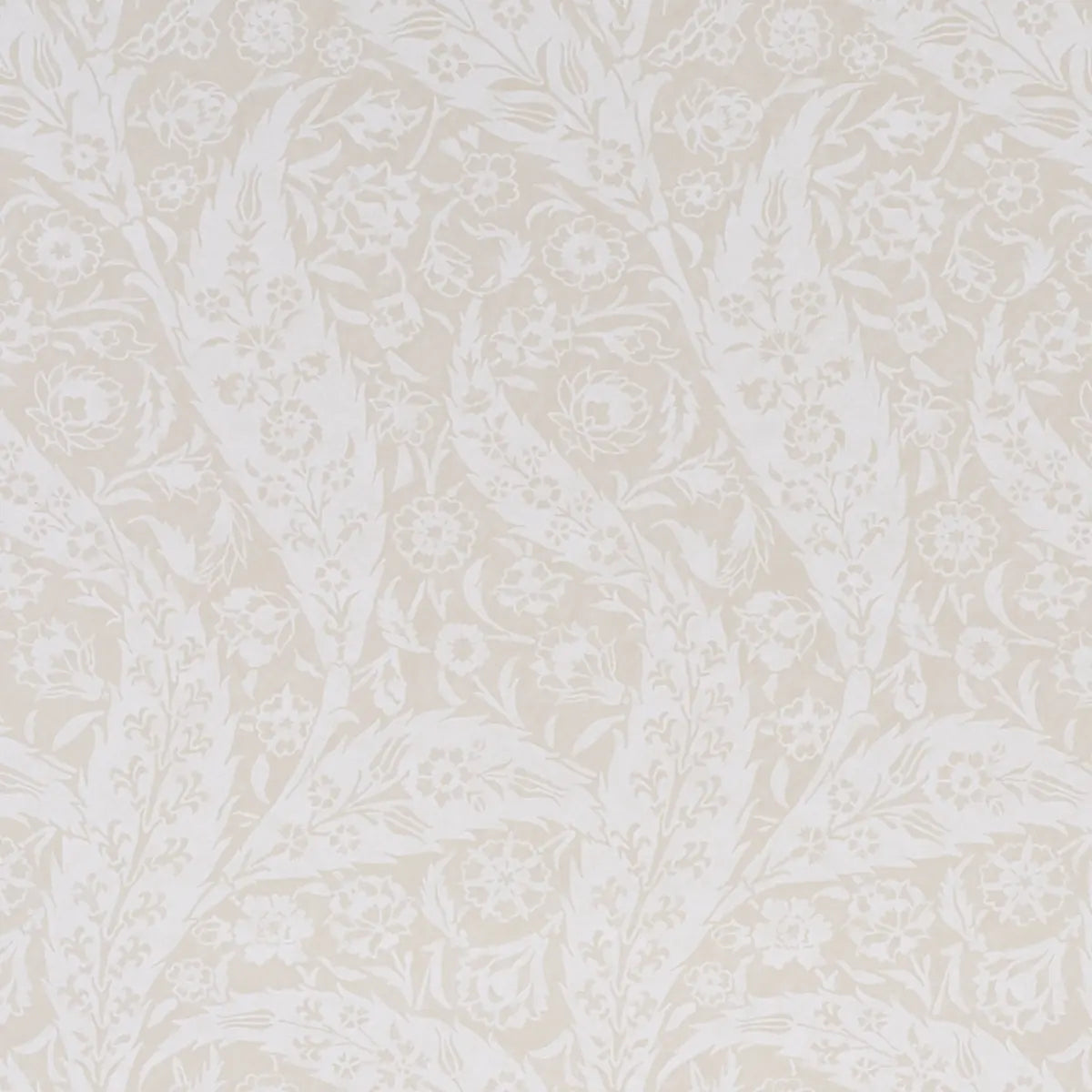 Saz Paisley Wallpaper - Ivory