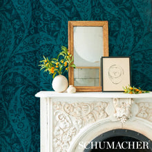 Load image into Gallery viewer, Saz Paisley Wallpaper in an interior setting