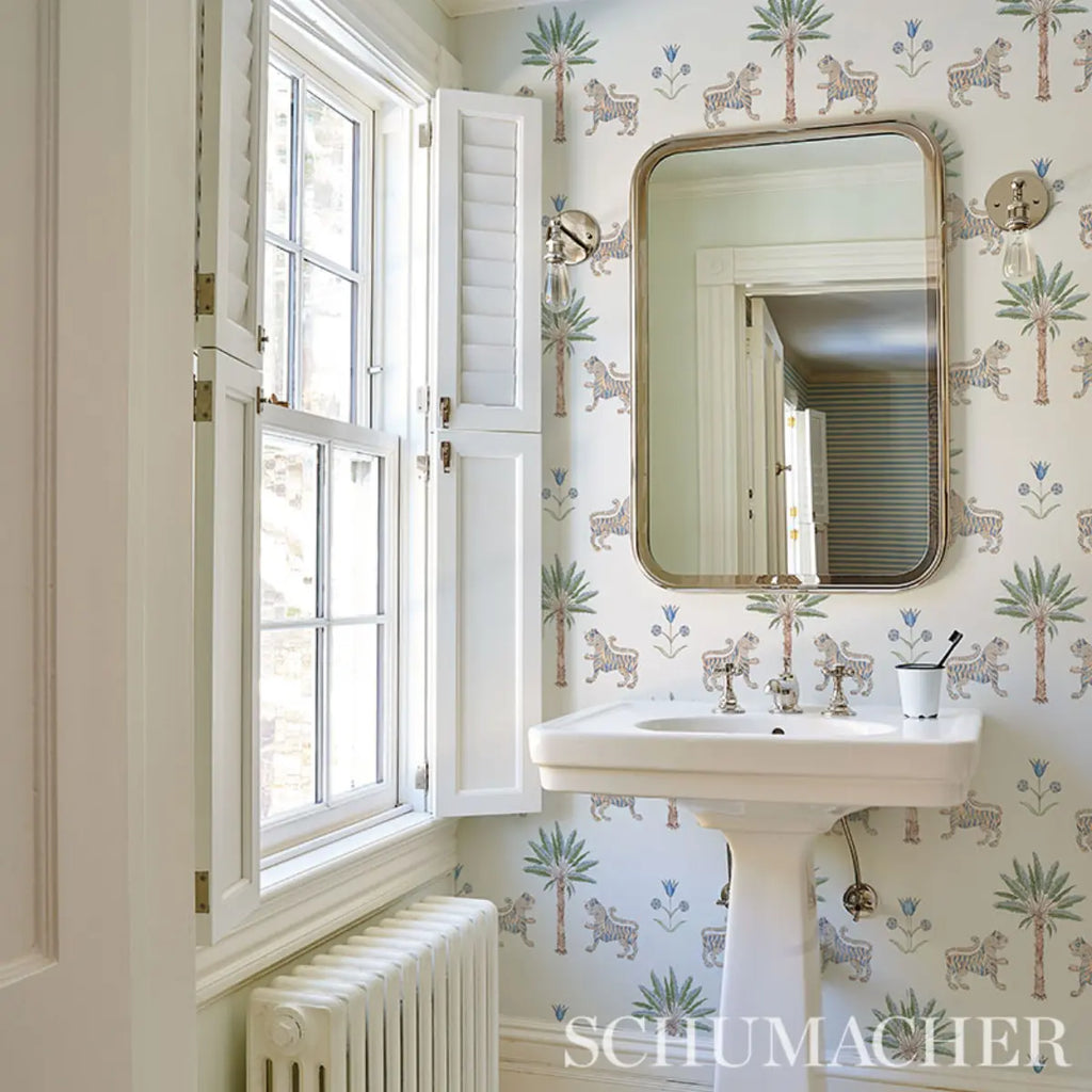 Tiger Palm Wallpaper in an interior setting