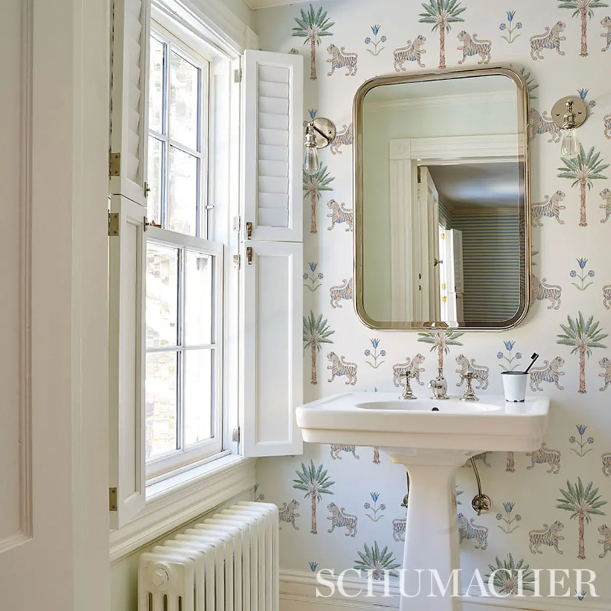 Tiger Palm Wallpaper in an interior setting