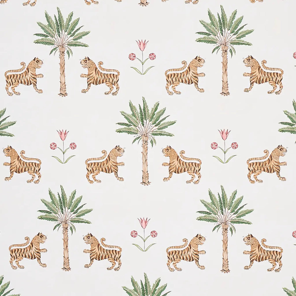 Tiger Palm Wallpaper - Crimson