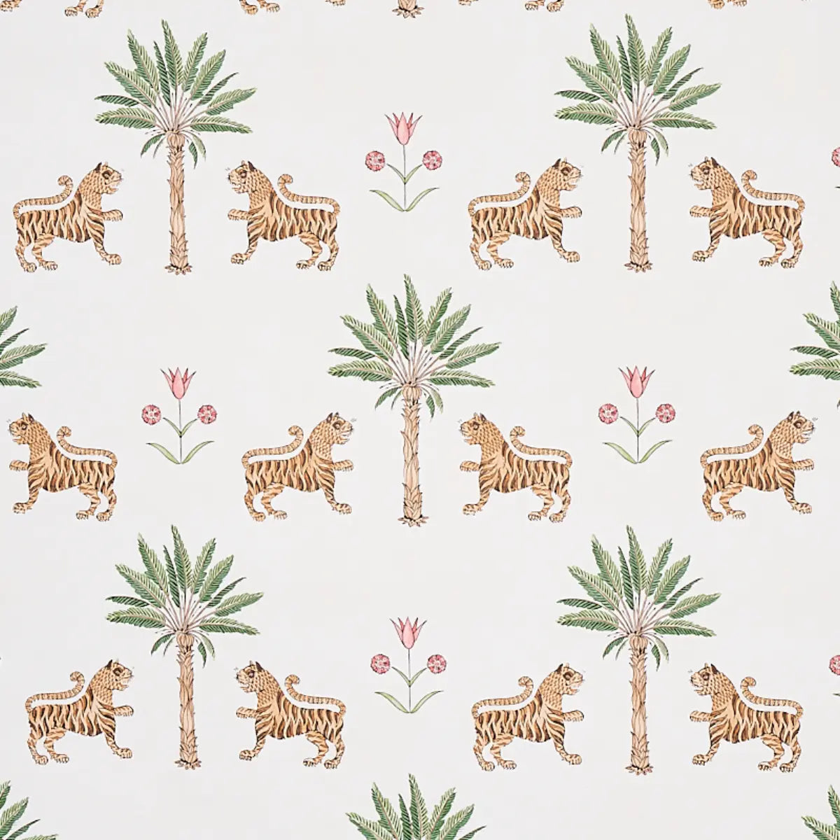 Tiger Palm Wallpaper - Crimson