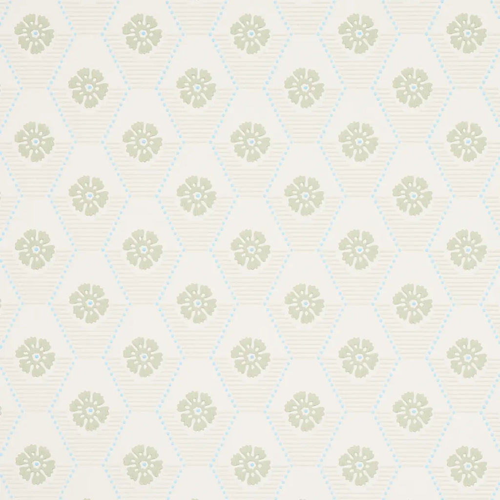 Hive Bloom Wallpaper - Sage