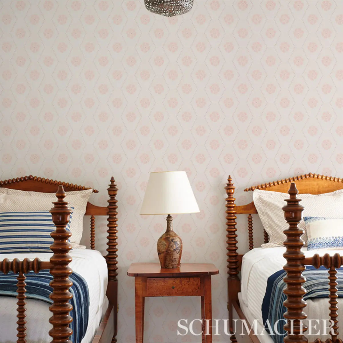 Hive Bloom Wallpaper in an interior setting