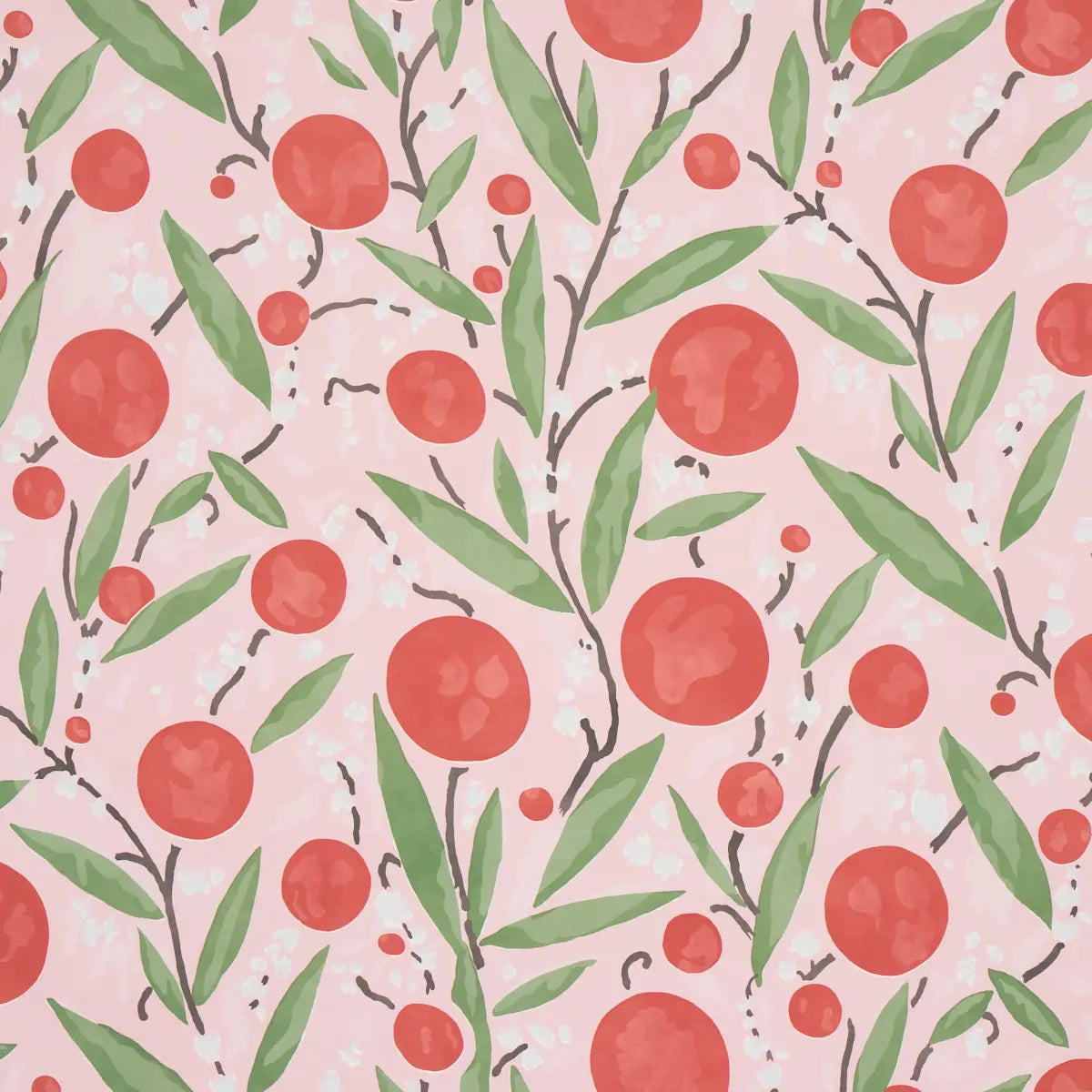 Mirabelle Wallpaper - Cherry & Blush