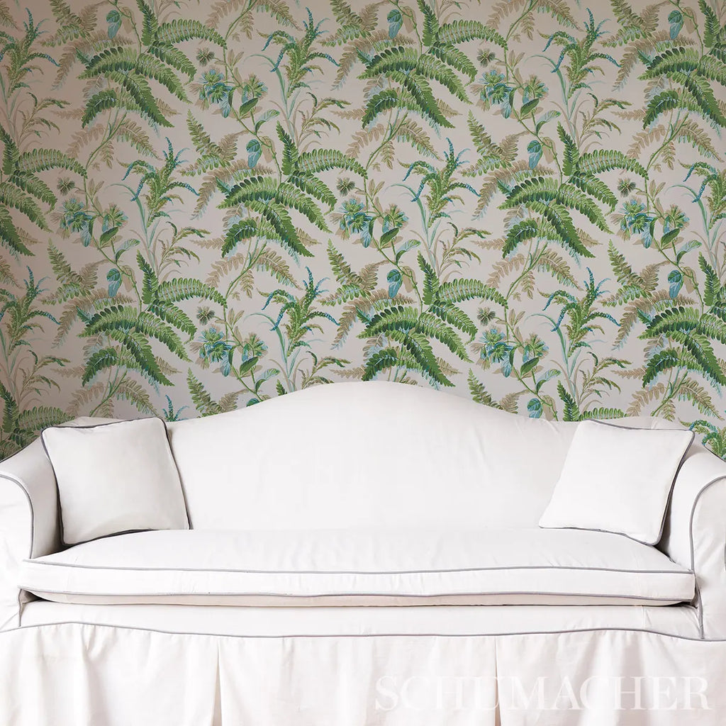 Myers Fern Wallpaper in an interior setting