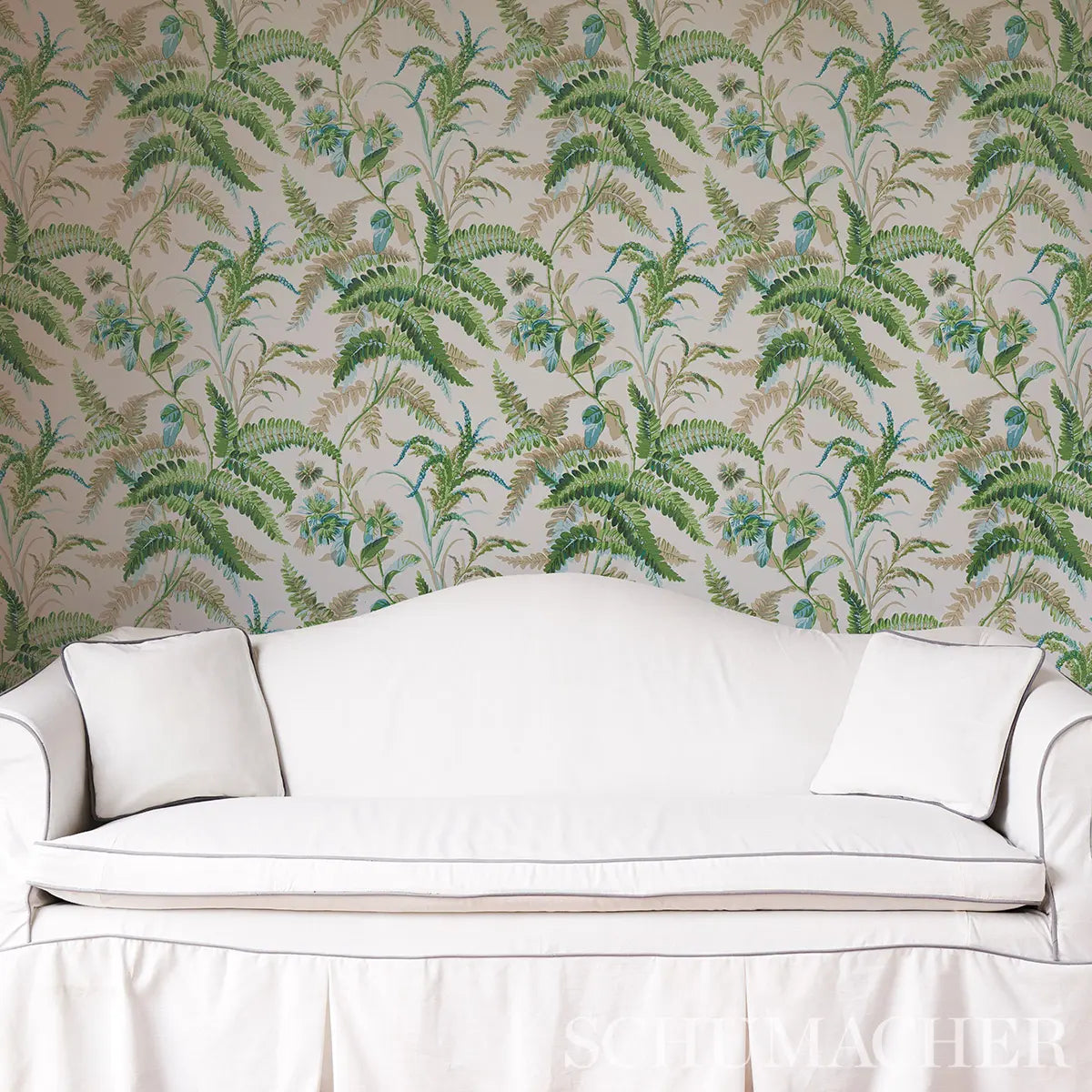 Myers Fern Wallpaper in an interior setting
