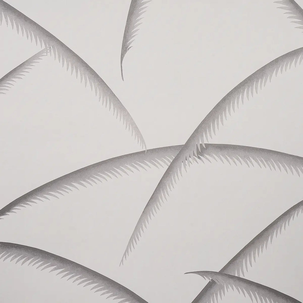 Deco Palms Wallpaper - Charcoal