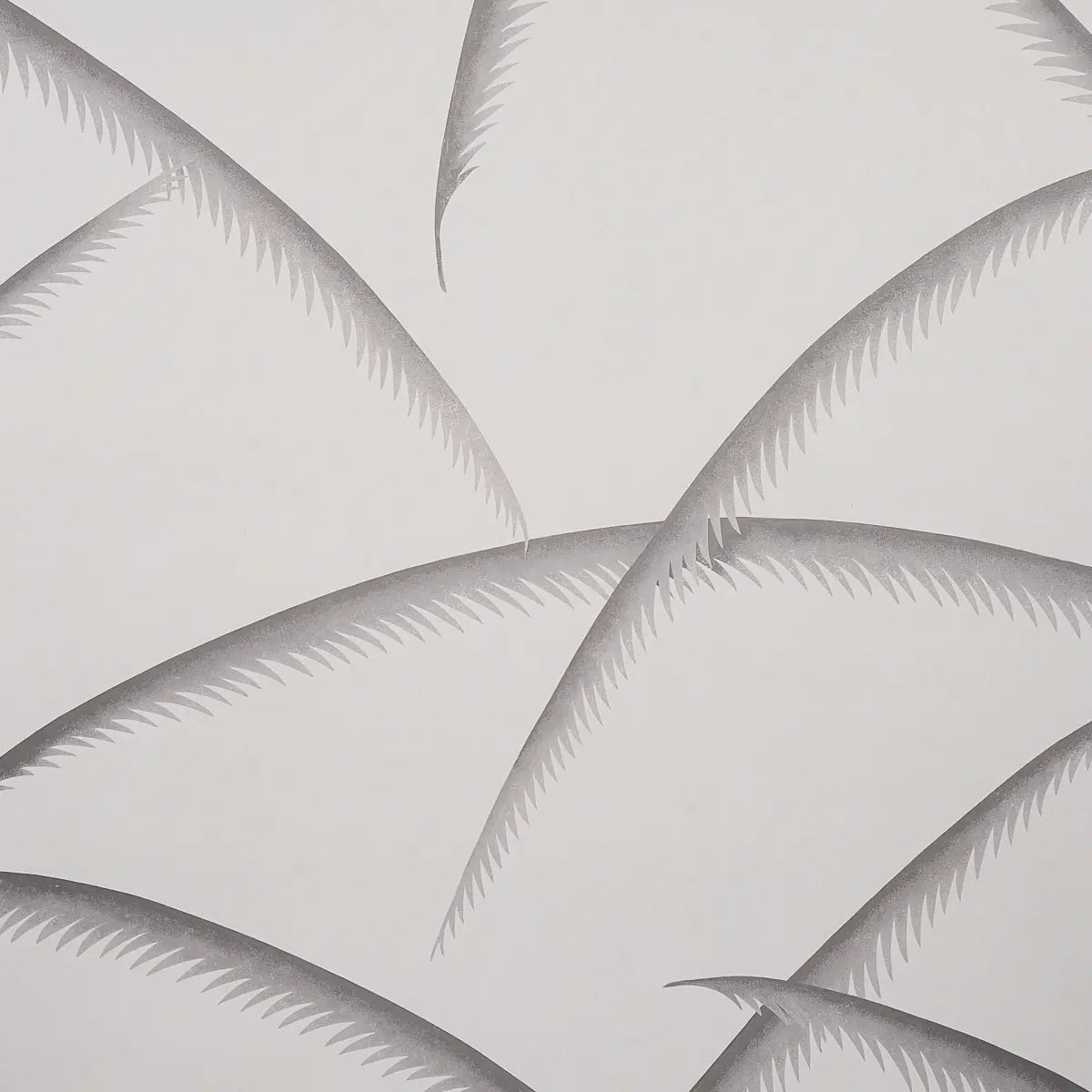 Deco Palms Wallpaper - Charcoal