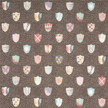Load image into Gallery viewer, Heraldic Wallpaper - Brown