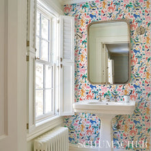 Load image into Gallery viewer, Beasts Wallpaper in an interior setting