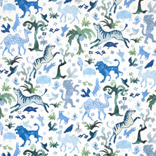 Load image into Gallery viewer, Beasts Wallpaper - Blue And Green