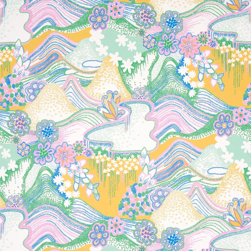 Daisy Chain Wallpaper - Light Multi