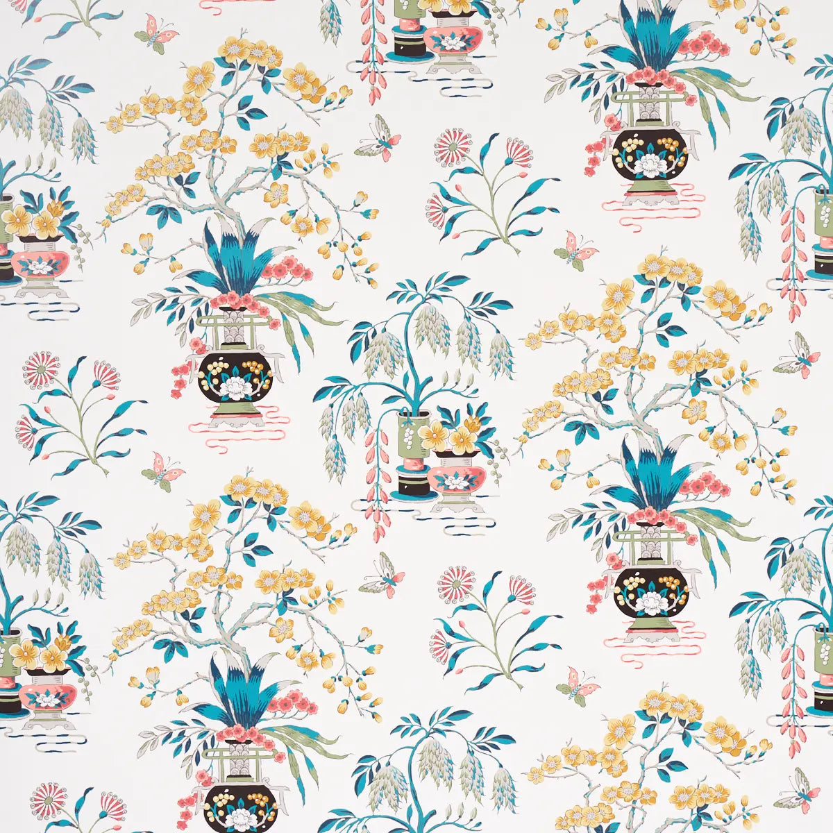 Ming Vase Wallpaper - Multi
