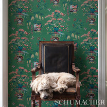 Load image into Gallery viewer, Ming Vase Wallpaper in an interior setting