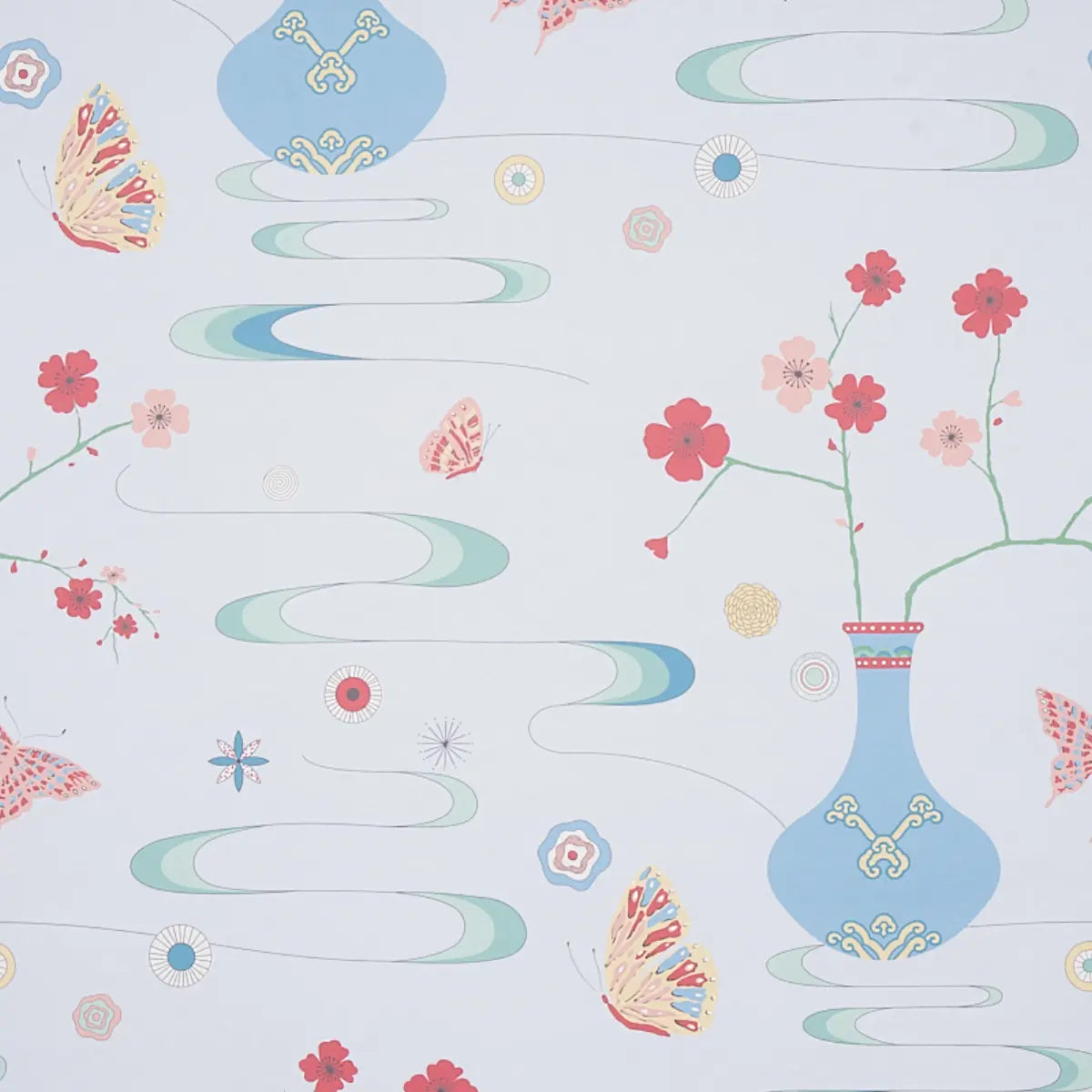 Fantasia Wallpaper - Hyacinth Blue