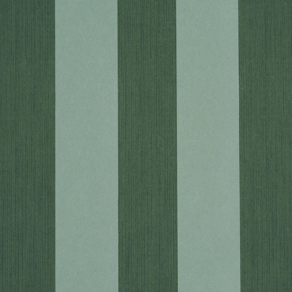 Edwin Stripe Wide Wallpaper - Dark Green