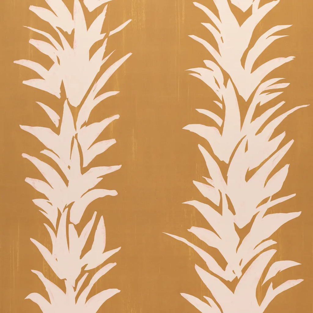 White Lotus Wallpaper - Deep Yellow