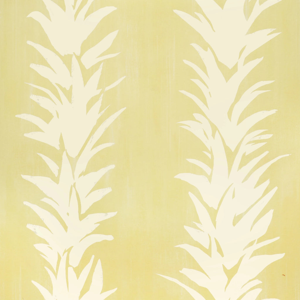 White Lotus Wallpaper - Light Yellow